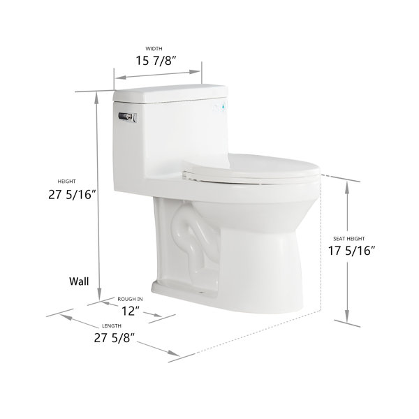 DeerValley Concord 1.28 GPF (Water Efficient) Elongated OnePiece